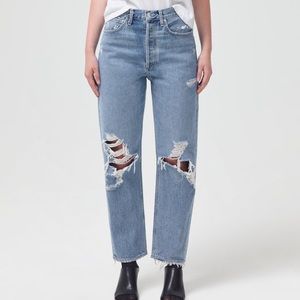 AGOLDE 90s Mid Rise Loose Fit Jeans color FALL OUT. Great condition!